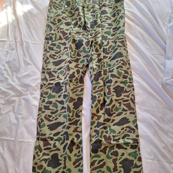 Vintage Seaway Green Camo Shirt&Pant Set Men’s XLarge Hunting Gear New Old Stock - Picture 8 of 13